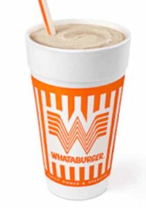 Whataburger Drink Menu - Shakes and Malts