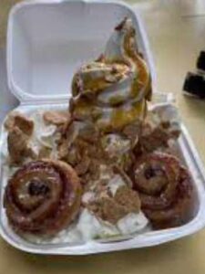 Whataburger Dessert Menu - Cinnamon Roll Sundae